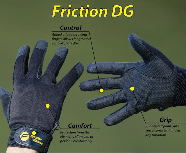 Friction Gloves, Pair, Lg