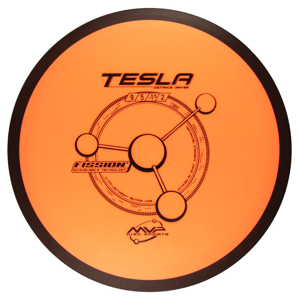 MVP Tesla – Fission Plastic - Orange disc on white background