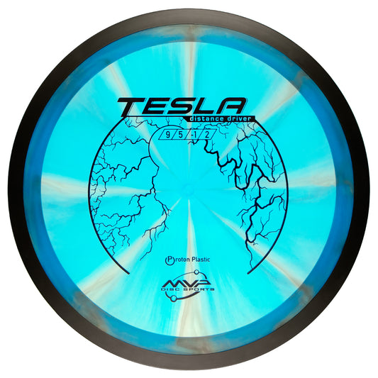 Blue disc with MVP Tesla Proton branding on a white background, 170-175g