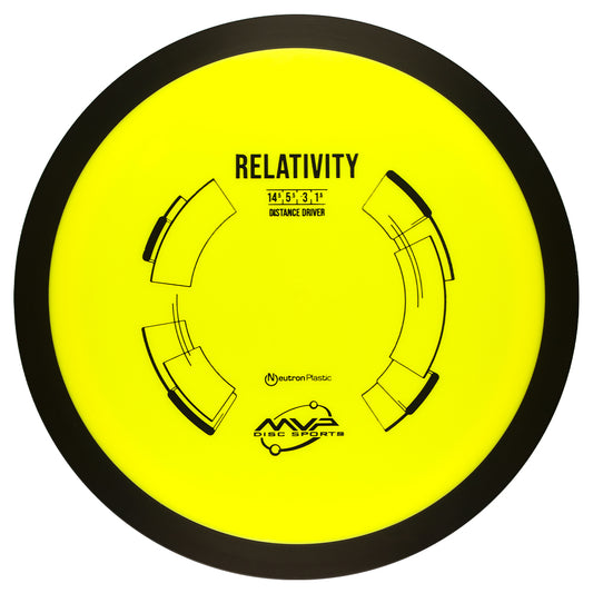 MVP Relativity Neutron 170-175 Yellow - Rapid Fire Disc Golf