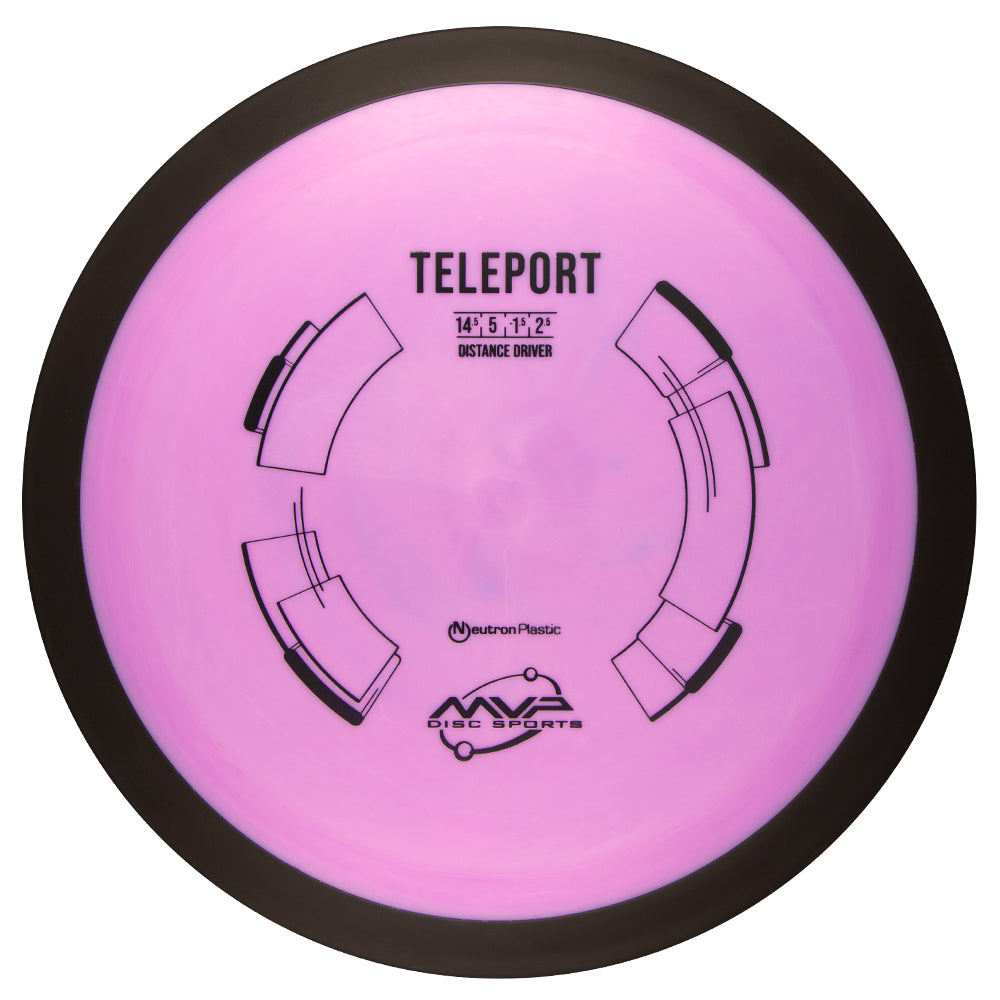 MVP Teleport Neutron in pink on a white background
