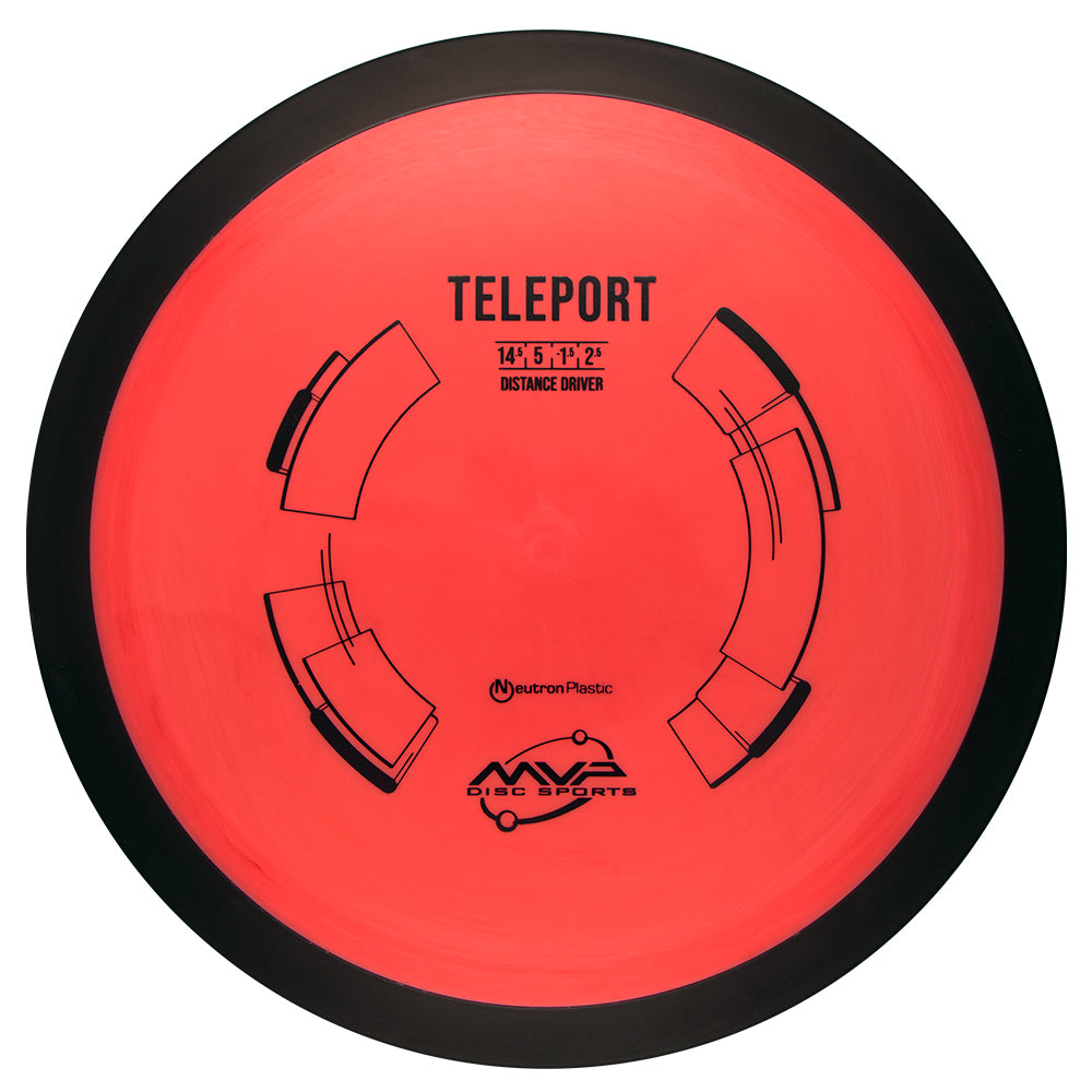 MVP Teleport Neutron in red on a white background