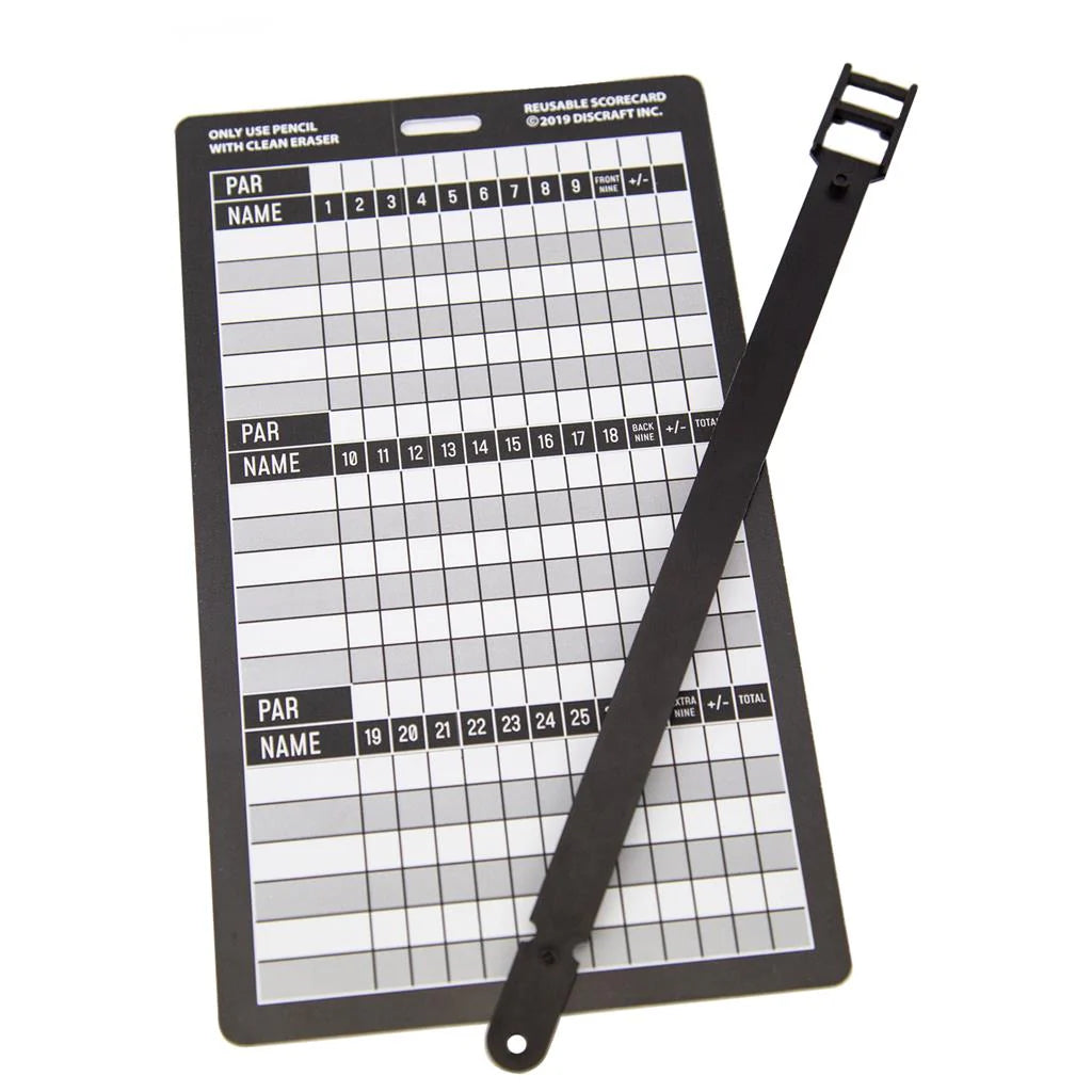 Discraft Score Card Reuseable | Rapid Fire Disc Golf