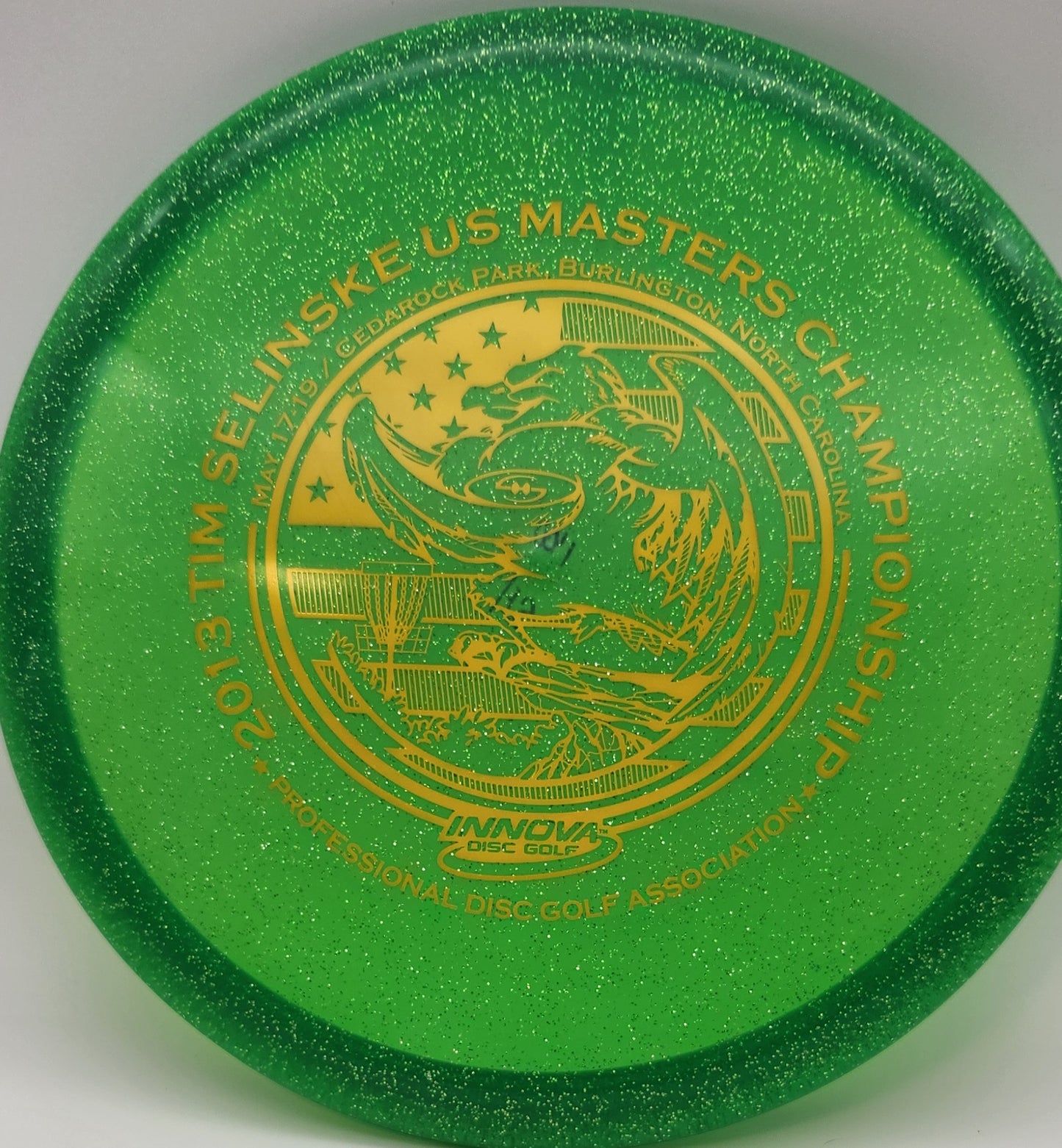 GEM #122 Innova Champion Metal Flake Shark, 2013 Tim Selinske US Masters Championship - Rapid Fire Disc Golf