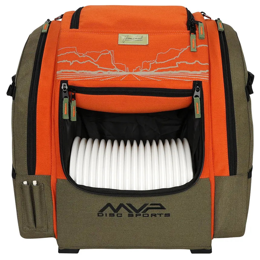 MVP Bag Voyager Pro-Olive/Orange (Conrad Ed. 2025) - Rapid Fire Disc Golf