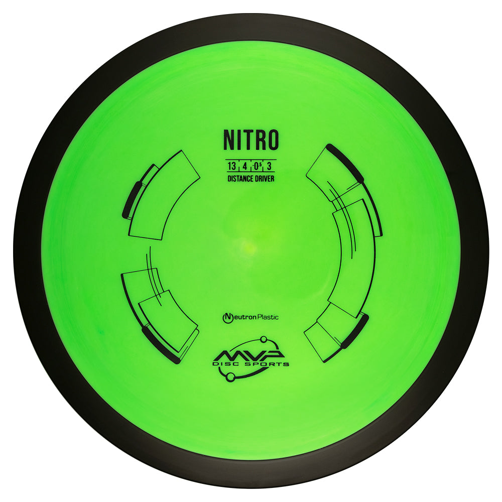 MVP Neutron Nitro in green with black rim and branding on a white background.